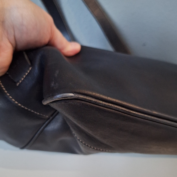 Vintage Coach Black Large Hampton Tote 5098 - Picture 11 of 13